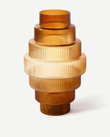 Vase Steps ochre XXL, Ochre, small