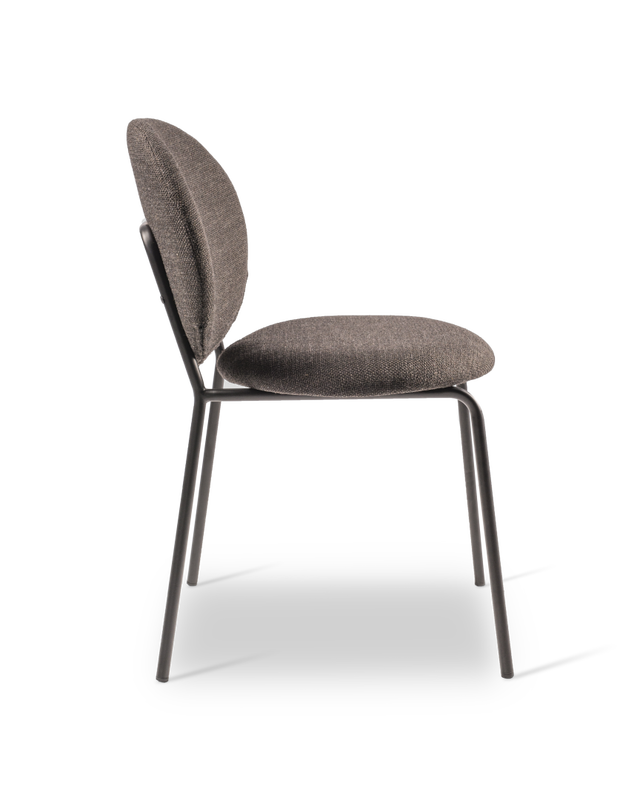 Chair Simply fabric smooth dk grey, Light grey, large
