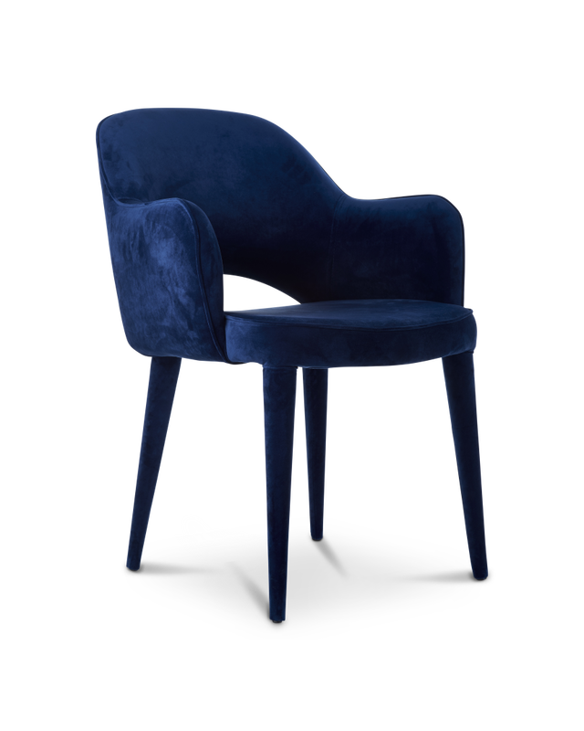 Chair arms Cosy velvet beige, Dark blue, large