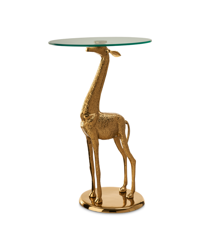 Side table Giraffe, Gold, large