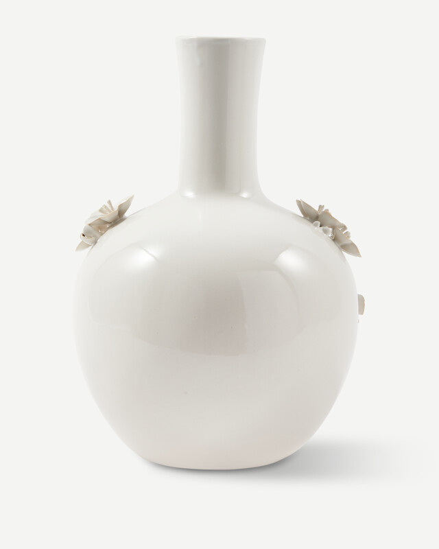 vase 3D buttercup, White, pdp