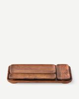 tray planki black set 4, Cognac, small