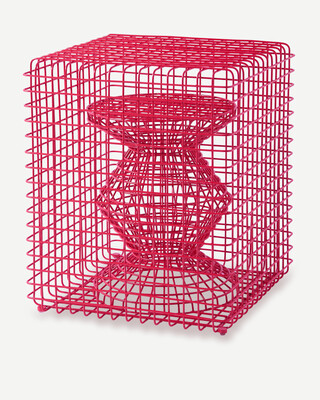 Wire Zig Zag Stool