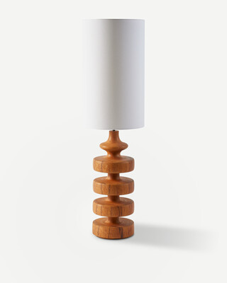 lamp base gouda mid, Cognac, medium