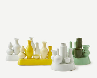 Hong kong vase, White, medium