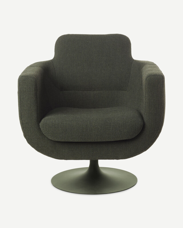 Swivel chair Kirk dark green, Dark green, pdp