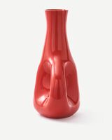 vase three ears yellow L / H50,5 cm, Coral red, small
