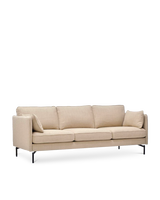 Sofa PPno.2 XL fabric smooth dark grey, Beige, small