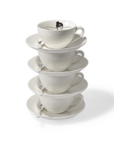 Undressed teaset set 4, White, small