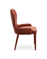 Chair Aunty velvet nude pink, Light pink, small