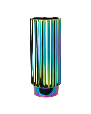 Vase Oily folds XL, Multi-colour, medium
