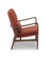 Chair Peggy fabric smooth ochre (FSC 100% certified), Rust red, small