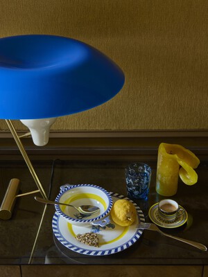 plates bird patterned yellow set 2, Yellow, medium