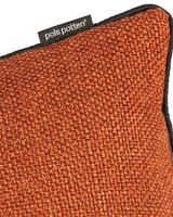 Cushion fabric smooth rust 50x50, Rust red, small