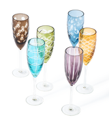 Champagne cuttings multicolour set 6, Multi-colour, small
