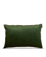 Cushion velvet gold 40x60, Dark green, small