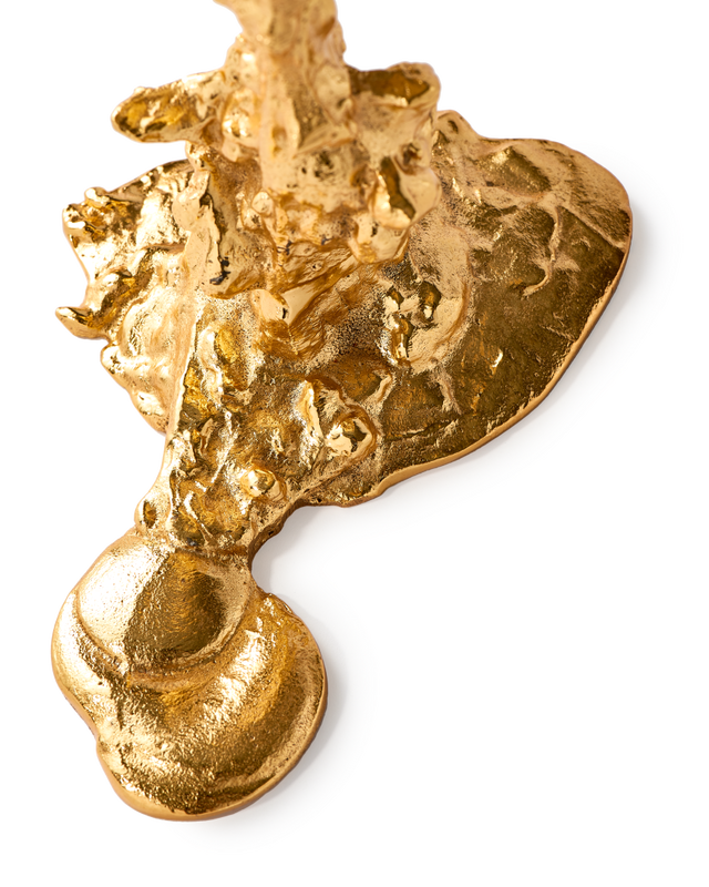 Shop Drip candle holder gold L online POLSPOTTEN