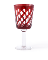wine glass tubular set 4, Multi-colour, small