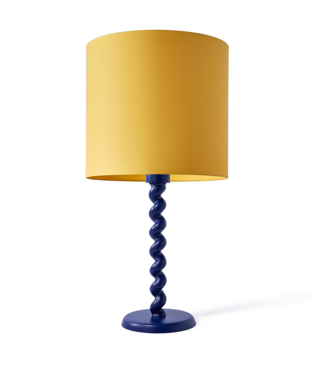 lamp base twister pink, Dark blue, large