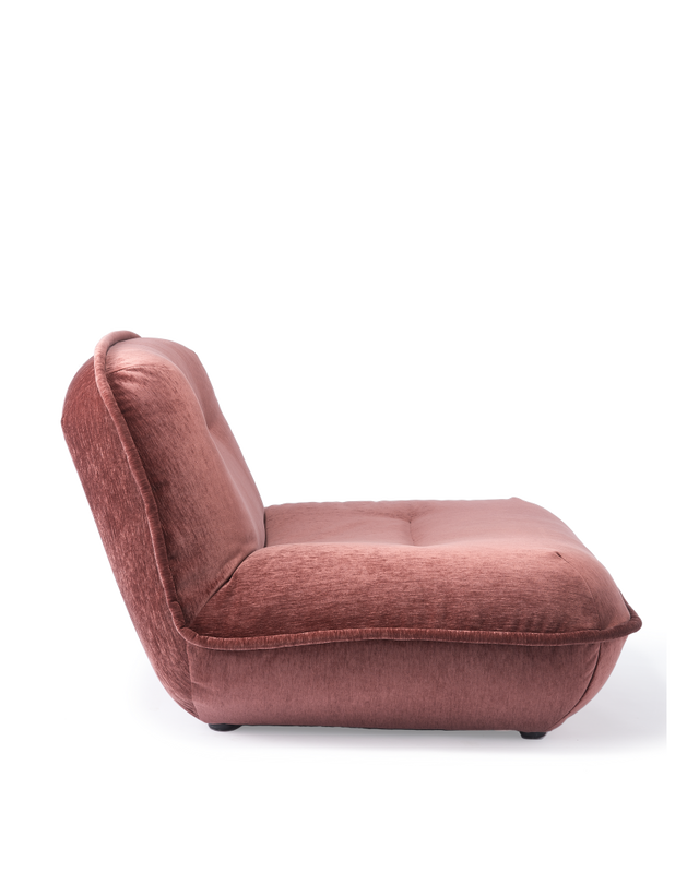 lounge chair puff dark blue, Burgundy red, large