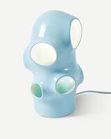 table lamp bulle beige, light blue, small