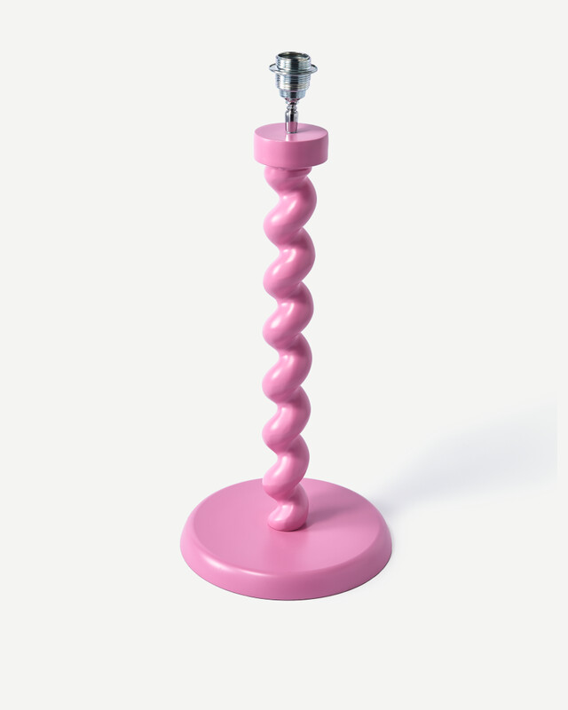 lamp base twister pink, Light pink, pdp