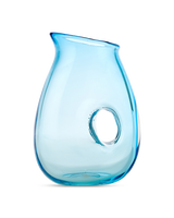 Jug with Hole clear, light blue, small