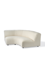 sofa a-round-u 1/4 circle boucle ecru, White, small