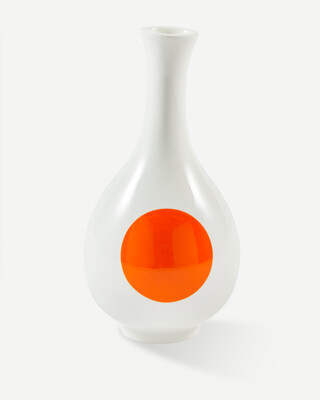 vase small bird orange, Orange, medium