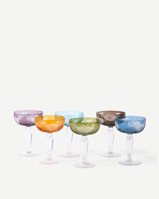 coupe peony multicolour set 6, Multi-colour, medium