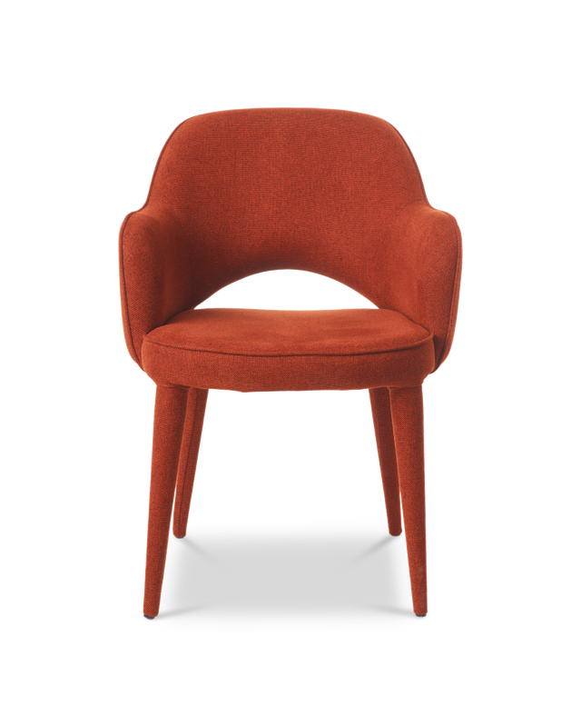 Chair arms Cosy fabric ecru, Rust red, large