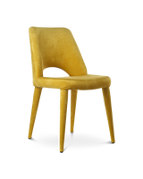 Chair Holy velvet beige, Yellow, small