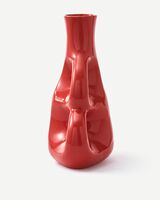 vase three ears yellow L / H50,5 cm, Coral red, small