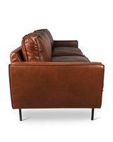 Sofa PPno.1 leather forest green, Cognac, small