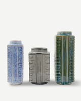 vases small city set 3, Multi-colour, small