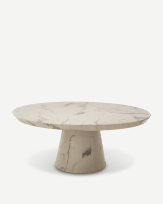 Koffietafel Disc Marble Look