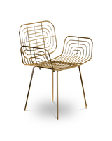 Chair Boston gold, Gold, small