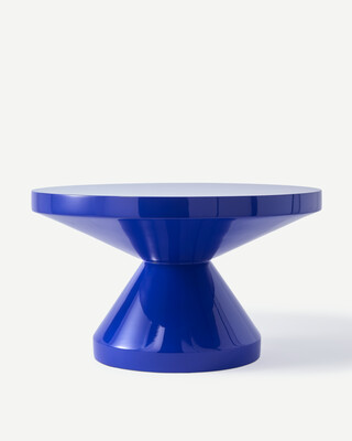 coffee table zig zag dark blue, Dark blue, medium