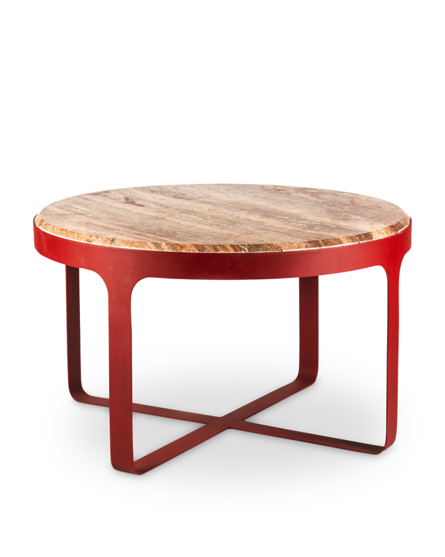 Coffee table Stoner red, Coral red, large