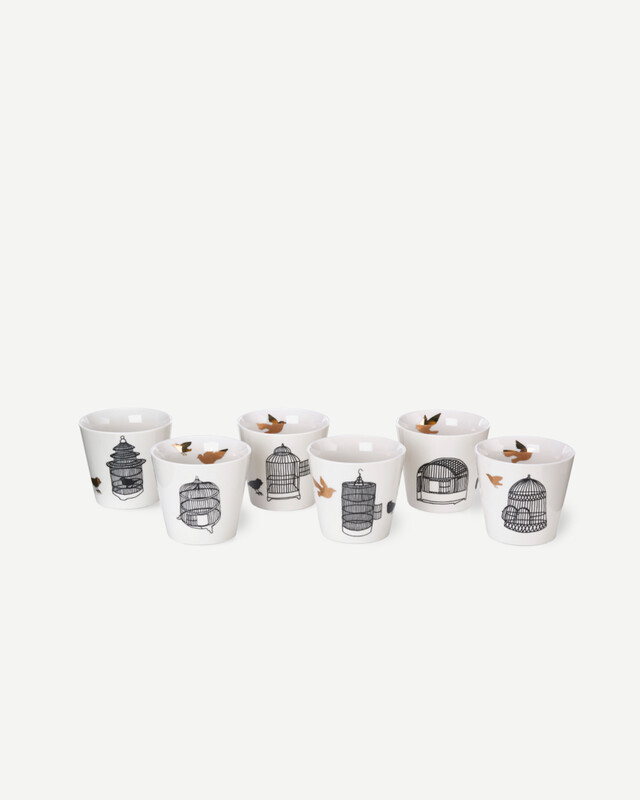 Cups freedom birds set 6, White, pdp