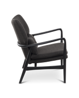 Chair Peggy fabric smooth ochre (FSC 100% certified), Black, small