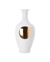 Vase classic dot gold, Gold, small