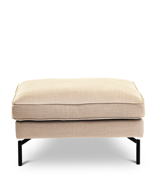 Pouf PPno.2 fabric smooth beige, Beige, large
