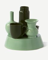 hong kong vase green, Dark green , small
