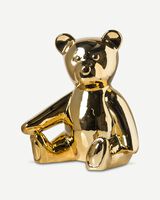 Moneybox Teddy gold, Gold, small