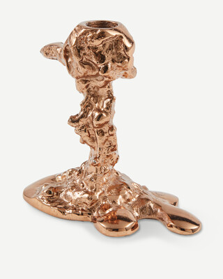 drip candle holder rose gold S, light pink, medium