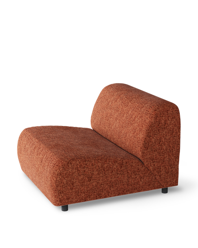 sofa a-round-u 1,5 seat rust, Rust red, large