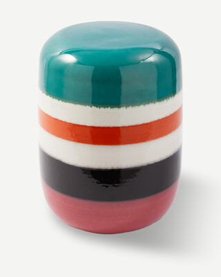 Striped Pill Side Table