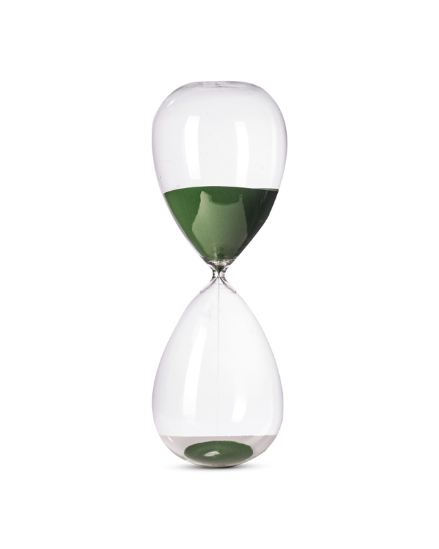 sandglass ball XL light green, Dark green, large