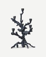 Candle holder apple tree gold, Dark grey, small